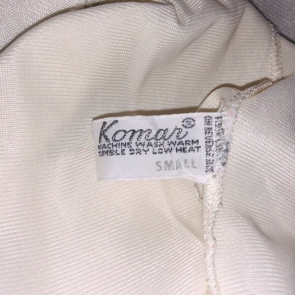 Vintage Komar Womens S Slip Pants Undergarment Ivory Nylon Lace - Picture 9 of 10